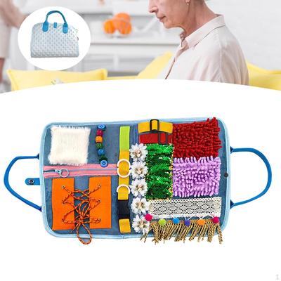 Fidget Blanket Sensory Mat Folded Practical Educational Learning Gift Comforting Dementia Activities