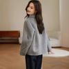 Wollmantel Winter Neueste Einfache Trendige Jacke Lockere Passform Zweireihiger Mantel Damen