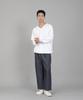 Seinteukeulu Plain V-Neck Sweatshirt Rvs-874 White