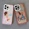 Clear Fashion Girls Woman Lady Phone Case for iPhone 15 14 13 12 Pro Max 11 XR X XS 13 12 SE 7 8 Plus Cover Transparent Funda