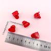 Solid Color Heart Shaped Hair Clips Mini Hair Clips Elegant Hair Barrettes For Valentine's Day