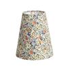 Retro Linen Fabric Floral Pattern Lampshades Pastoral Style Pleated Table Lampshade Bedroom Hotel Bedside Floor Lamp Cover