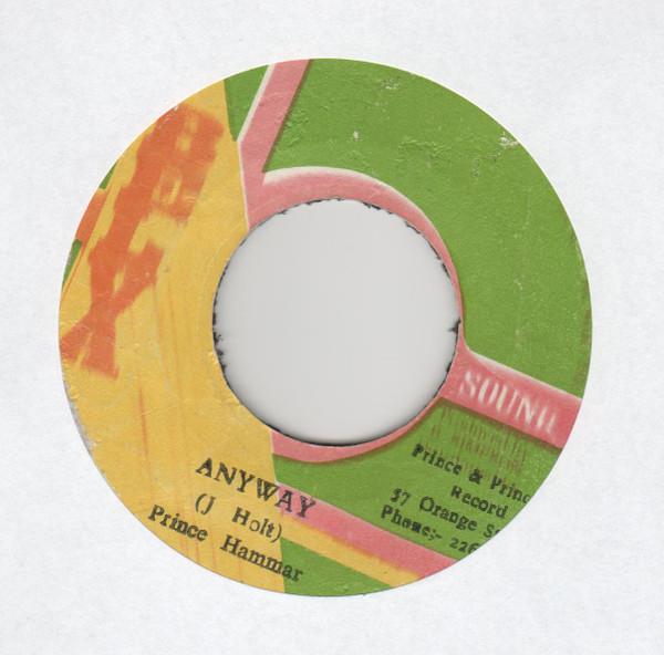

7inch Record PRINCE HAMMER Anyway NONE Belva Sound 1978 Jamaica Reggae Ska Dub Used
