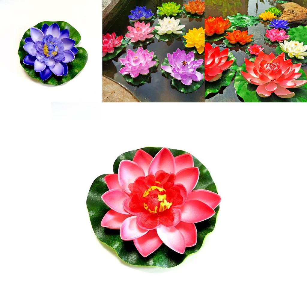 Water Garden Artificial Lotus Flower With Floating Design For Home Decor And Aquariums