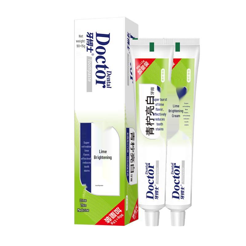Dr. Toothpaste Lime Brightening Toothpaste Twin Pack