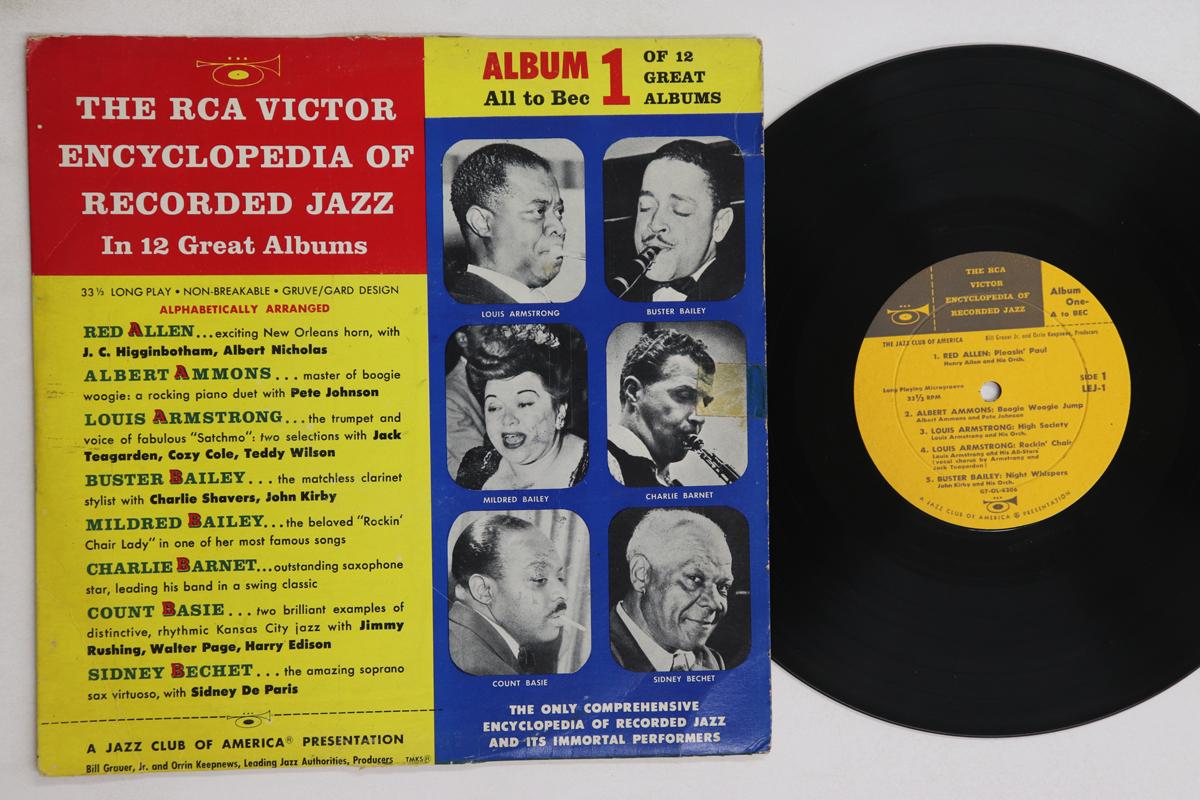 

10inch Record VARIOUS - Rca Victor Encyclopedia Of Recorded LEJ1 RCA VICTOR 1956 US Jazz Used