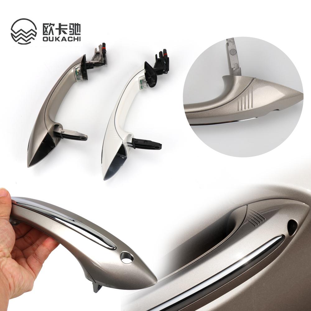 For BMW F02 F10 F06 F07 Car Exterior Comfort Access Door Handle Keyless Go Replacement For BMW 5 6 7 Series Black White Brown