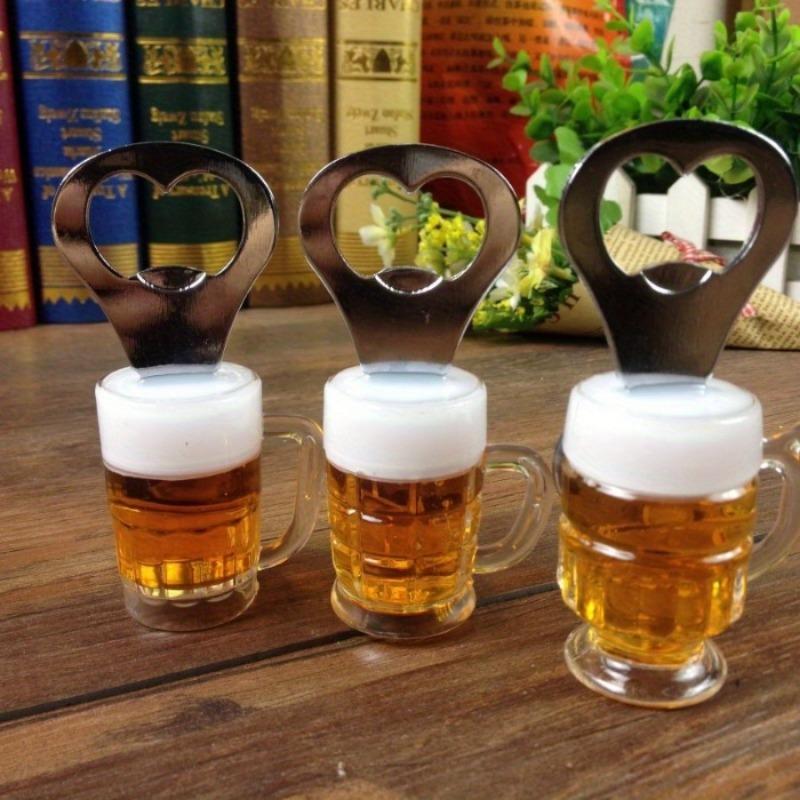 1pc Men Beer Bottle Opener Magnetic Hanging Bottle Opener Fridge Magnets Funny Gift Home Decor