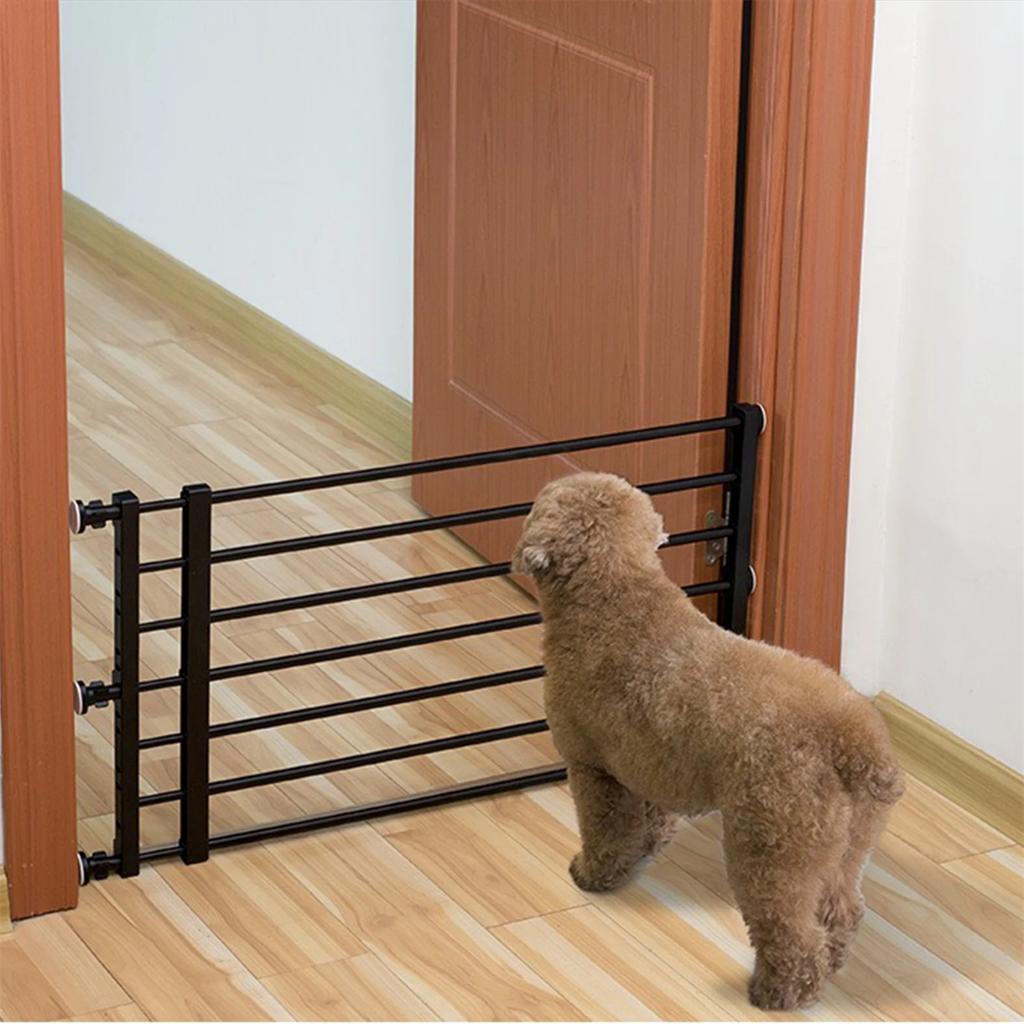 1Pc Household Pets Fence Adjustable Nail-free Cats Dogs Isolation Door Reusable Indoor Dog Gate Retractable Freestanding Fence
