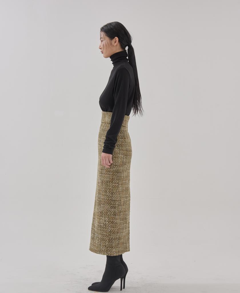 Gomok Olive Tweed Skirts