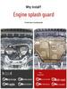 Compatible Splash Shield for Toyota Corolla, Levin, Camry, Highlander, RAV4, Ralink, and Yaris Chassis Armor.