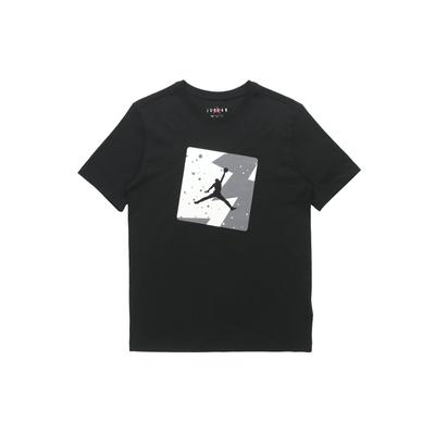 Poolside Print Short Sleeve T-Shirt Men Tops Black CJ6245-010