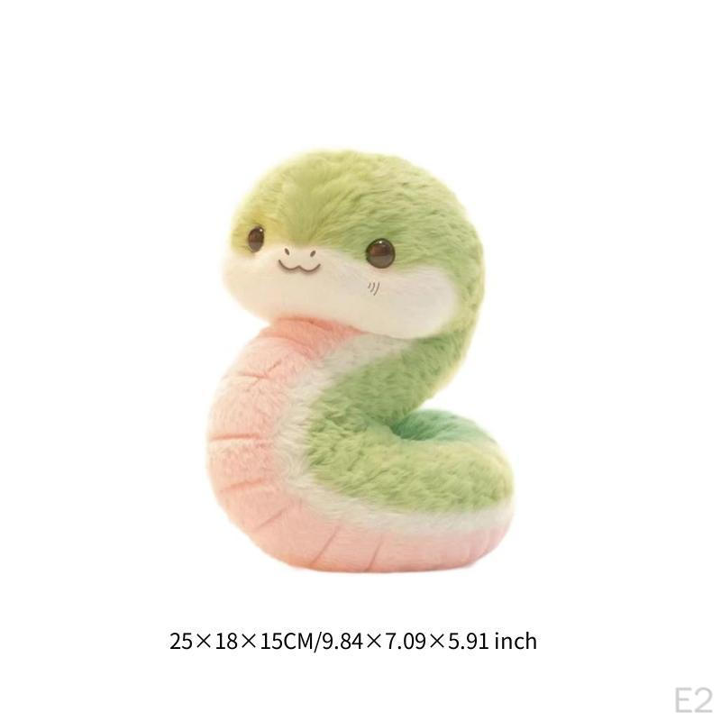 Cartoon Stuffed Snake Toy Sofa Ornaments Bedroom Decoration Plush Animal Cuddle