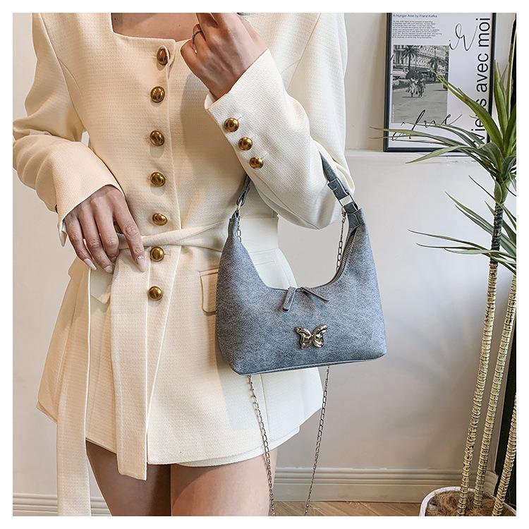 Fashion Korean Style Handbag 2024 Spring New Versatile Instagram One Shoulder Underarm Bag Dumpling Bag for Women