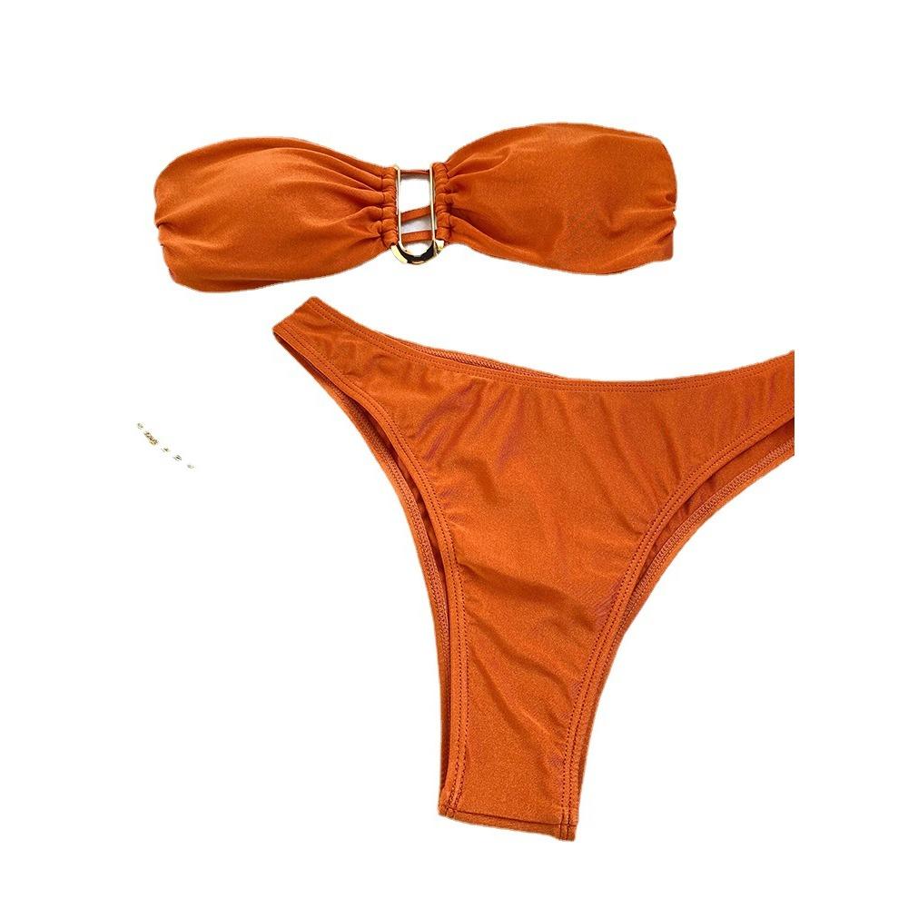 European and American Swimwear Sexy U-Shaped V Iron Swimsuit Bikini Women's Swimsuit