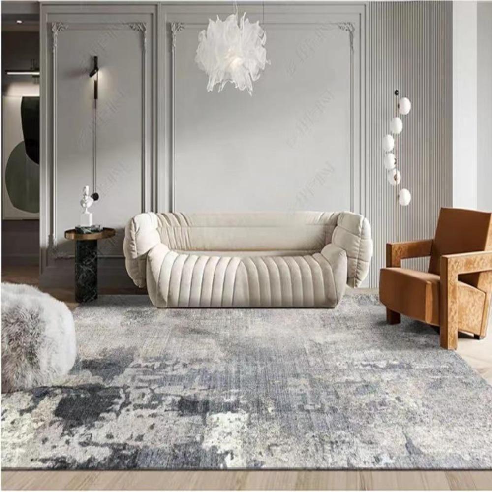 Light Luxury Splashing Ink Living Room Large Area Carpet Bedroom Decor Rugs Non-slip Floor Mat Lounge Rug Hotel Lobby Carpets