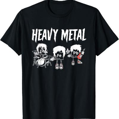 Heavy Metals Chemistry Pun Periodic Table T-Shirt