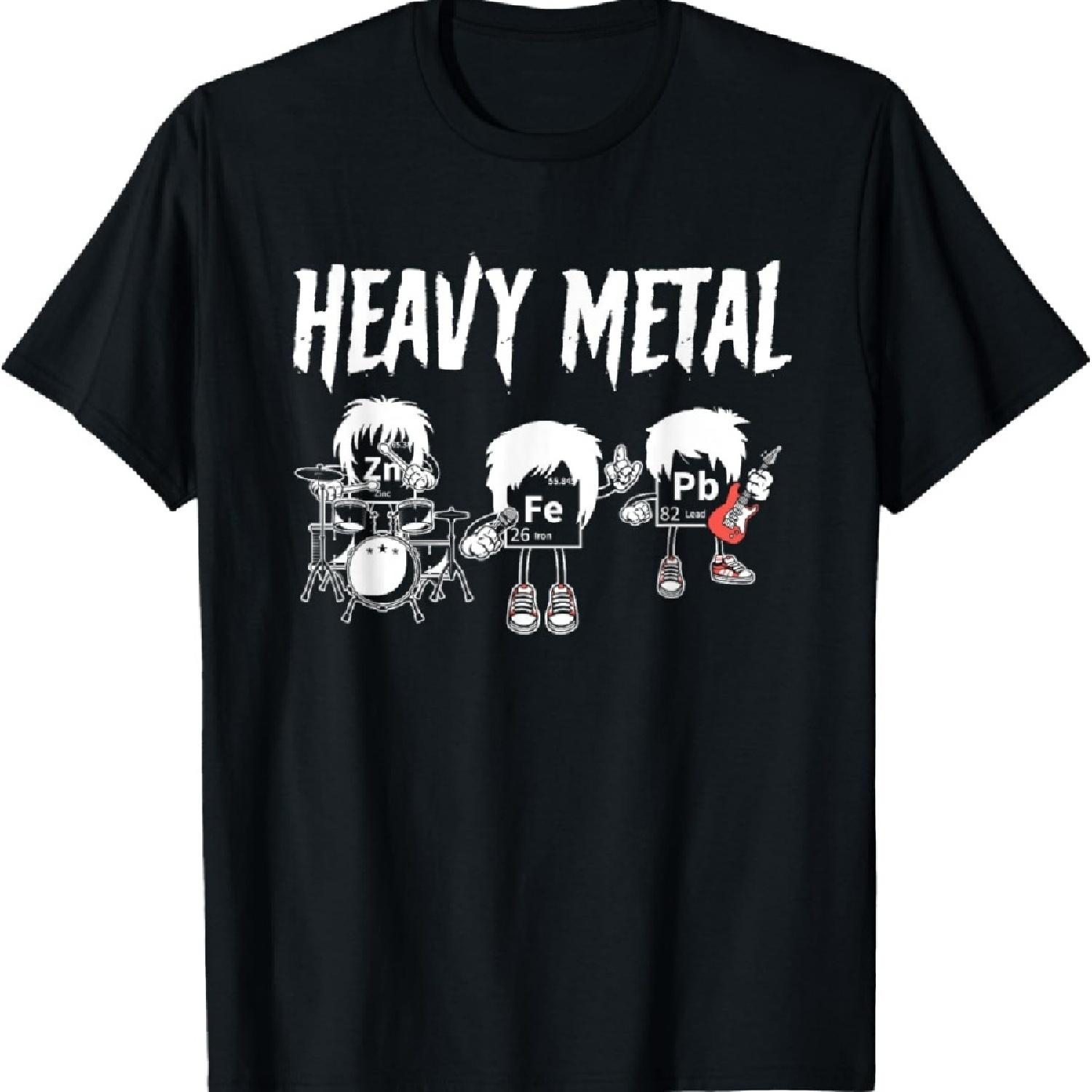 

Heavy Metals Chemistry Pun Periodic Table T-Shirt XXXXXL чорний