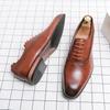 Fashion Luxury High Quality Men Shoes Fashion Casual Shoes Male Pointed Oxford Wedding Leather Dress Shoes Men Gentleman Office Shoes