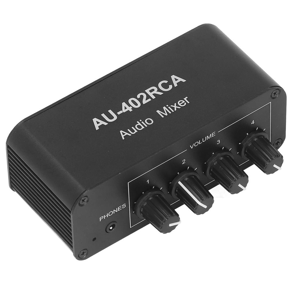 Dwukierunkowy przełącznik audio 4-kierunkowy kanał dźwiękowy stereo L R 4 wejścia i 2 wyjścia Selektor rozgałęźnika RCA