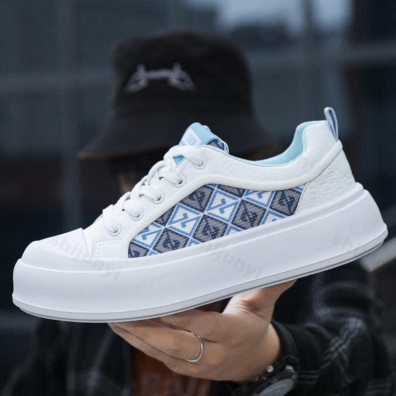 2026 Autumn New Niche Design Fashi Casual Thick Soled Sports Shoes for Men Low Top Comfortable Versatile Print Chunky sneakers