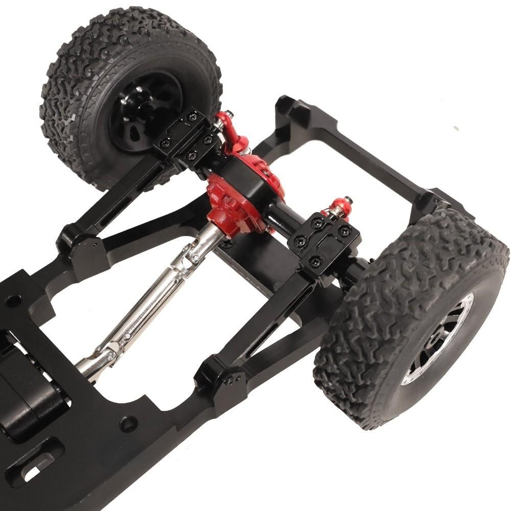 6pcs Durable Leaf Spring Modified Rod Black Red Silver Fixing Plate Kit  RC Accessories