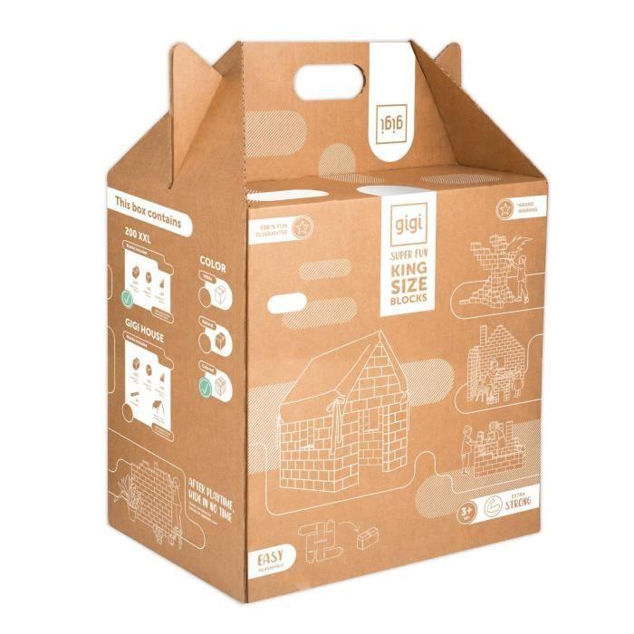 200XXL blocs de construction géants GIGI Bloks, blocs Jumbo pour enfants, Grandes briques empilables pour constructions réelle