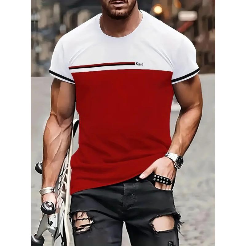 

Летний топ с круглым вырезом и 3D-принтом с миланским узором, модная повседневная мужская футболка с короткими рукавами S