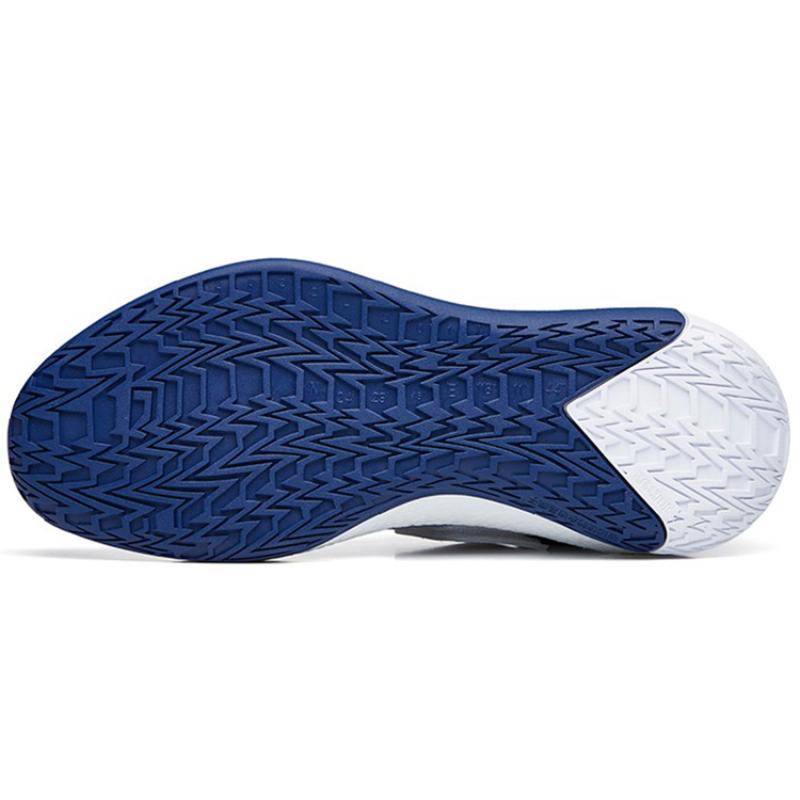 Anta Hengsao4 Durable Breathable Low-Top Basketball Shoes Men's White Blue Sneakers 112231608-2