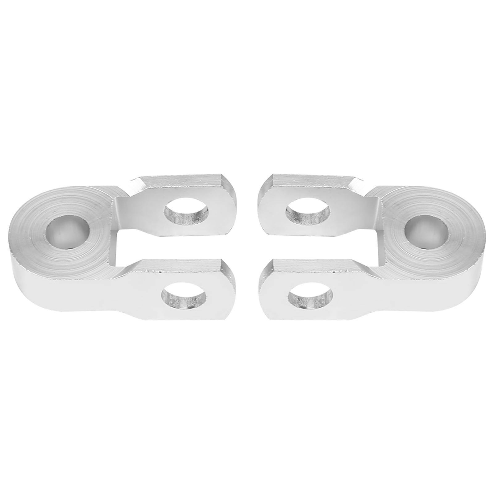 Kaisai Silver 2Pcs Universal Motorcycle Rear Shock Absorber Riser Height Extension