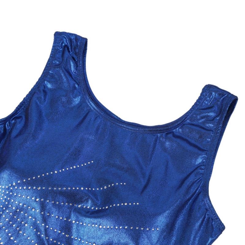 Women Sleeveless Athletic Gymnastics Leotards Bodysuits