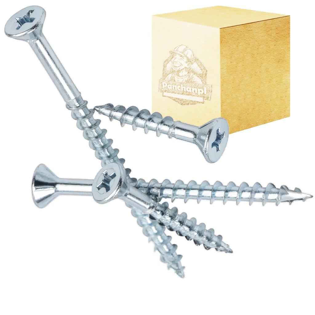 Hardened white zinc-plated wood screws 1 KG 3X25 LENGTH 25 MM