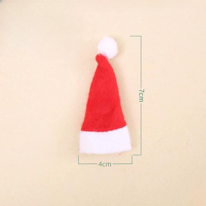 Christmas DIY Party Decorative Hats Christmas Lollipop Hats Bottle Cover Hat Xmas Christmas Decorations Supplies