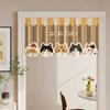 1Pc Animal Cartoon Self-Adhesive Door Curtain Privacy Partition For Bedrooms Living Rooms Bathrooms - No Perforations Needed