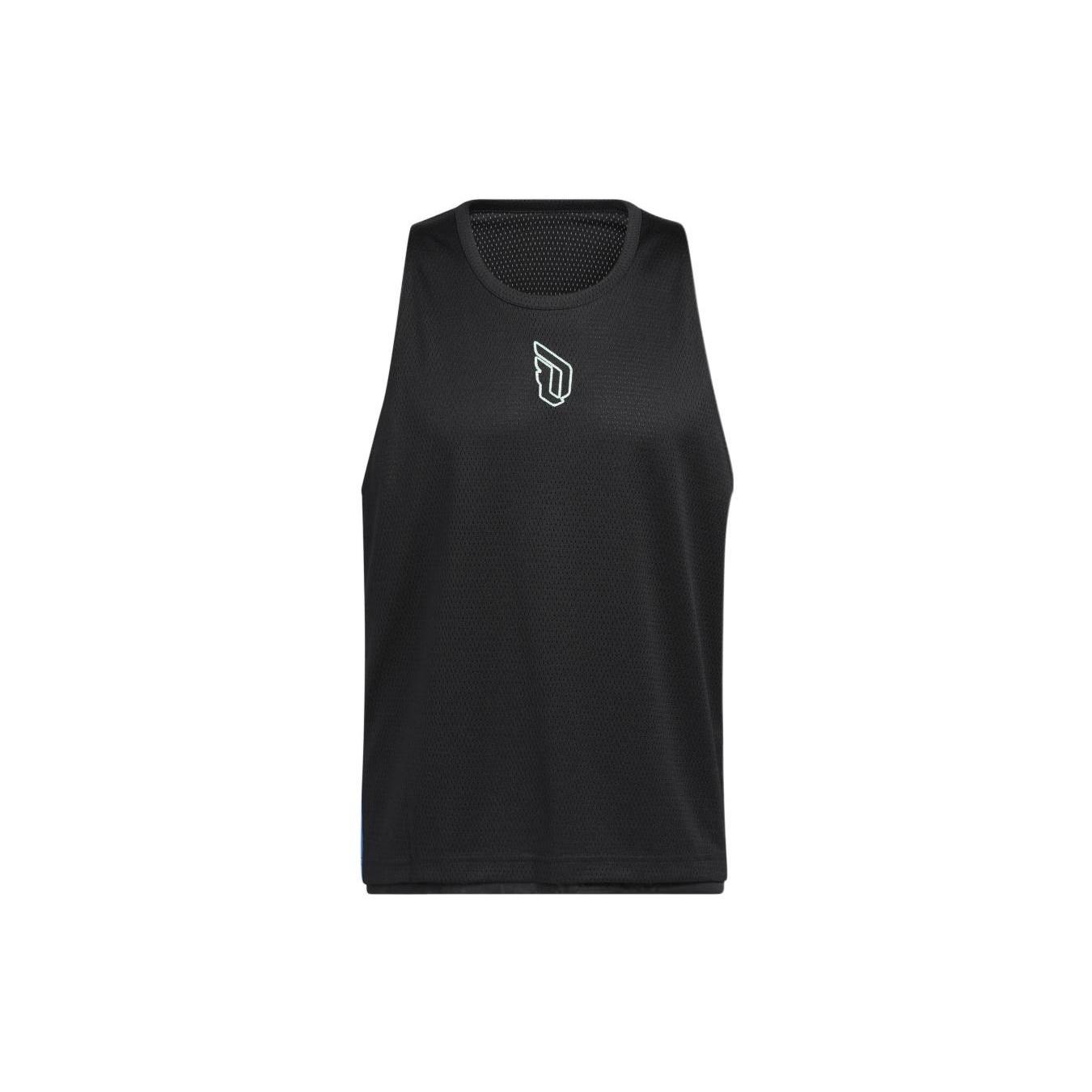 Men s adidas Lillard Logo Printing Stripe Basketball Sports Black Vest HF1729 M