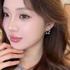Retro Geometric Five-Pointed Silver Star Earrings for Women - Simple, High-End S925 Plated Ear Studs