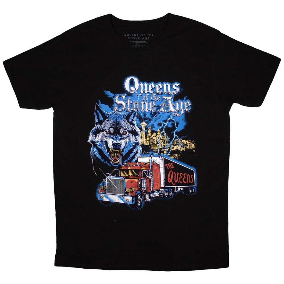 Queens Of The Stone Age T-Shirt: Wold Skyline OFFICIAL NEW