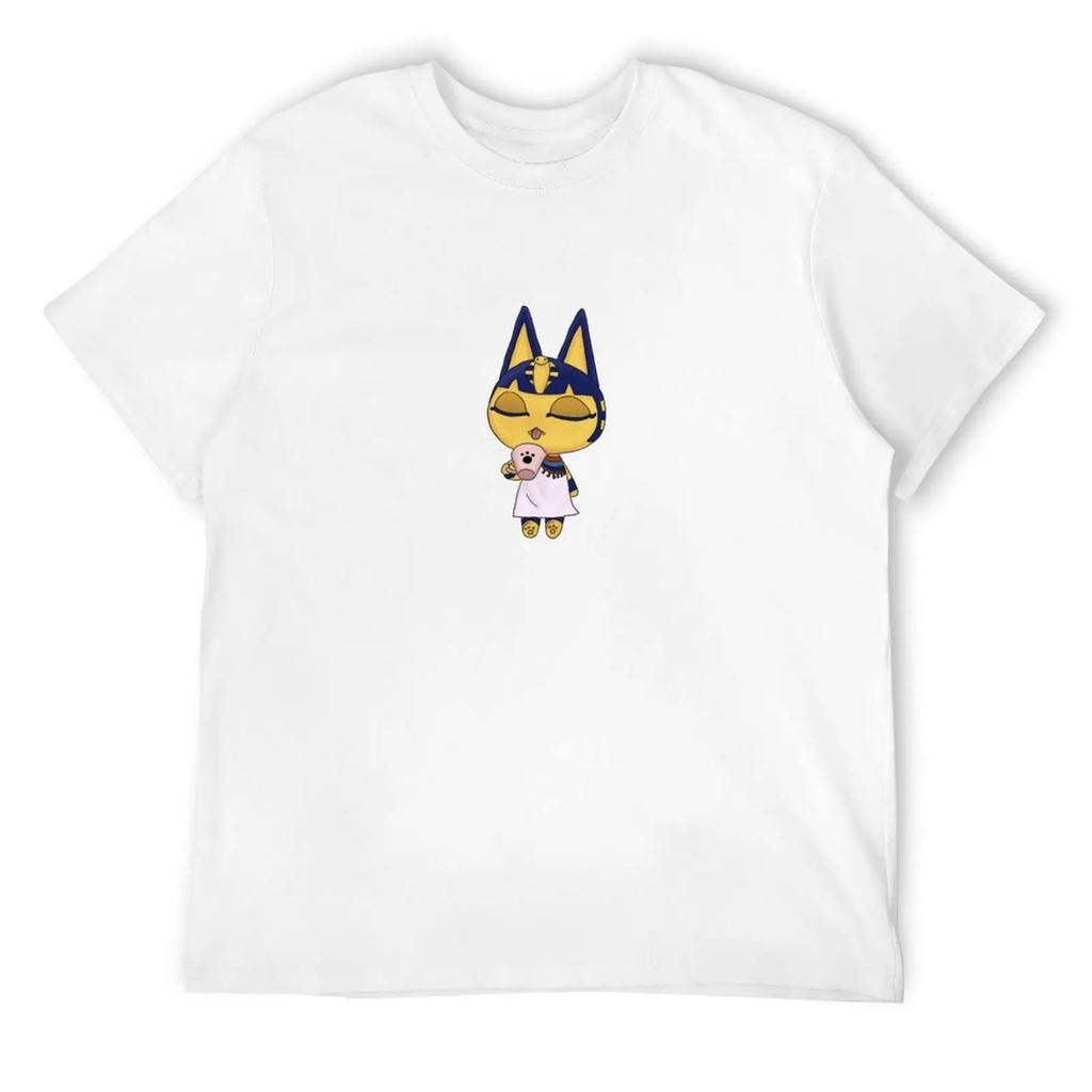 Ankha Teatime T-Shirt Quick Drying Quick-Drying Blouse Customizeds Compression Shirt Men