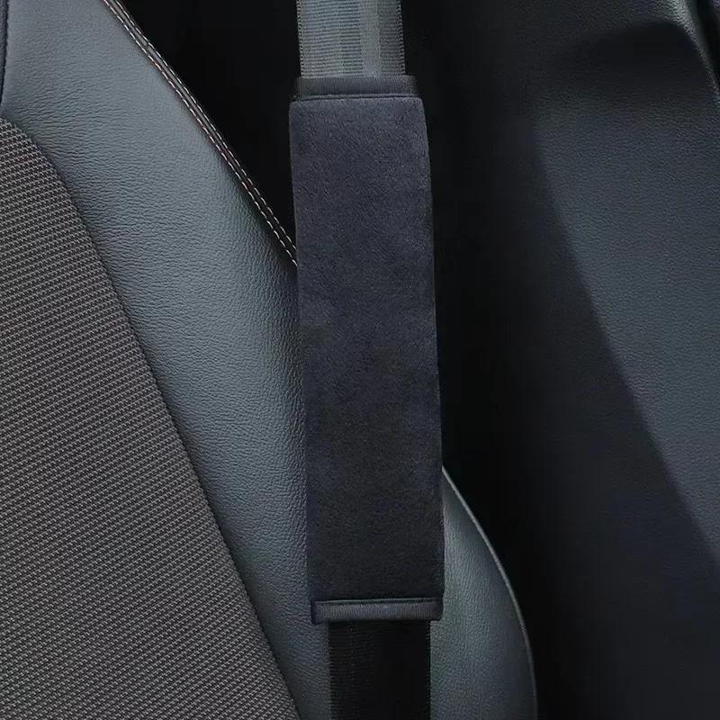 1/2/4pcs Car Seat Belt Shoulder Pad Cover Universal Comfort Protector For Adults & Kids Warm Fleece Padding For Safe Driving