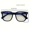 New Retro Frosted Frame Bright Black Frame Slimming Glasses for Women Plain White Flat Mirror