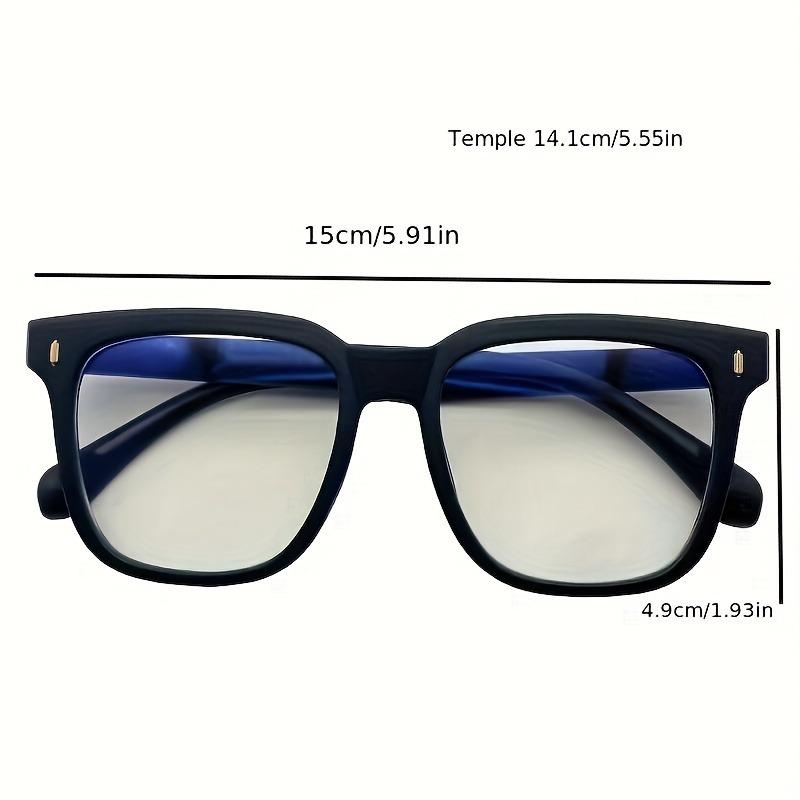 New Retro Frosted Frame Bright Black Frame Slimming Glasses for Women Plain White Flat Mirror