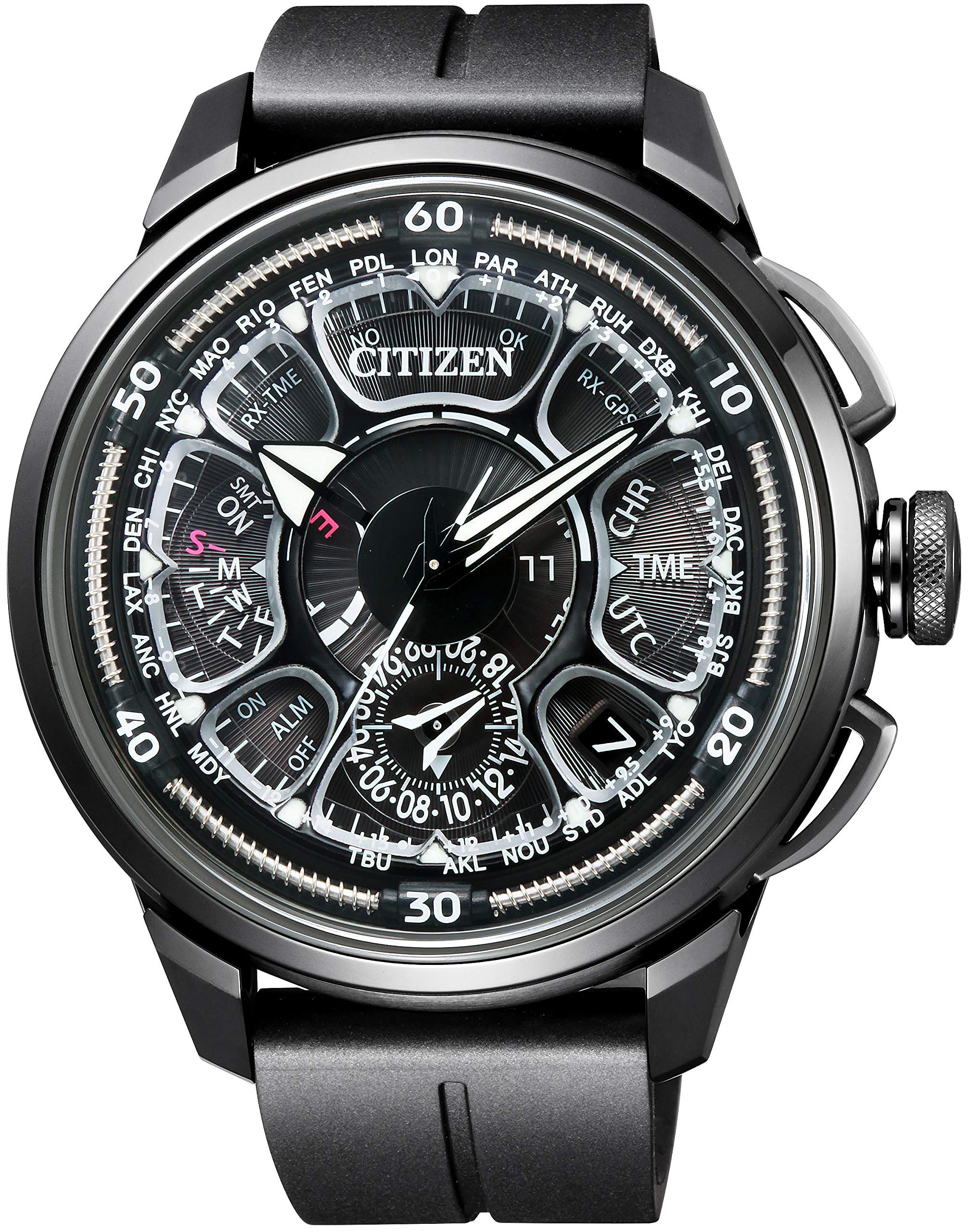 Citizen Montre CC7005-16F SATELLITE WAVE GPS F990 Satellite Web Eco-Drive GPS Radio satellite Montre Double Direct Flight Homme