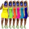 New Summer Women's Sleeveless Solid Color Casual Dress