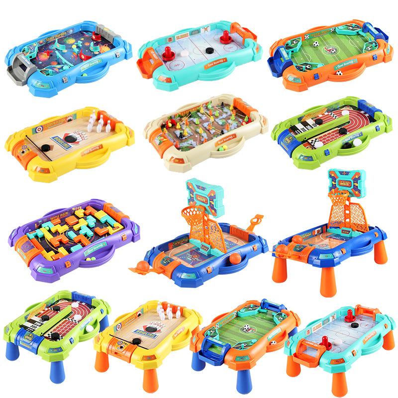 Dětský pinball basketbal fotbal hrací stůl 2v1 stolní hry sportovní míče hračky