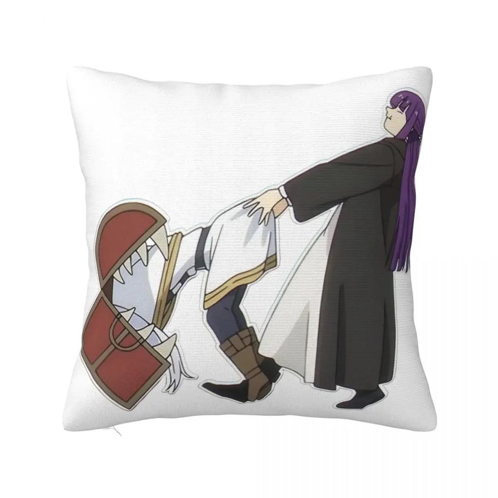 Sousou No Frieren Himmel Eisen Throw Pillow Cover Polyester Cushions for Sofa Novelty Cushion Covers