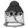 Outdoor Hat Breathable Mesh Hat Round Top Women Sun Hat Polyester Gauze Air Permeability 1Set