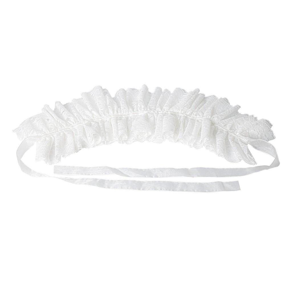 Lace Ruffled Shawl Detachable Front Tie White Ruffled Sleeve  Performance Accessories
