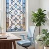 Gebrandschilderd Glasfolie Geometrische Patronen Raamstickers Decoratieve Regenboog Statische Glassticker