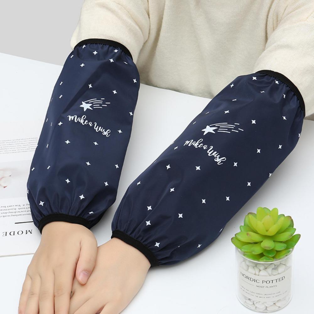 Oilproof Anti-Dirty Sleeve Cartoon Kitchen Cleaning Sleeve Cuff  For Kitchen Office School
