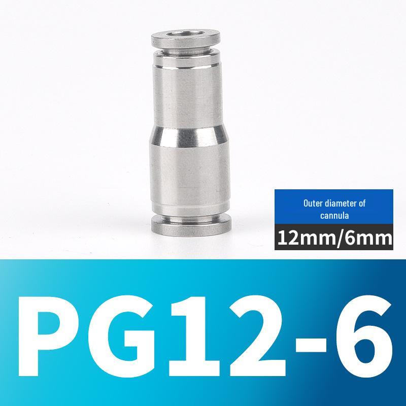 304 Stainless Steel Pneumatic Quick Connectors: High-Pressure Resistant Straight Reducer and Quick Connect Tee